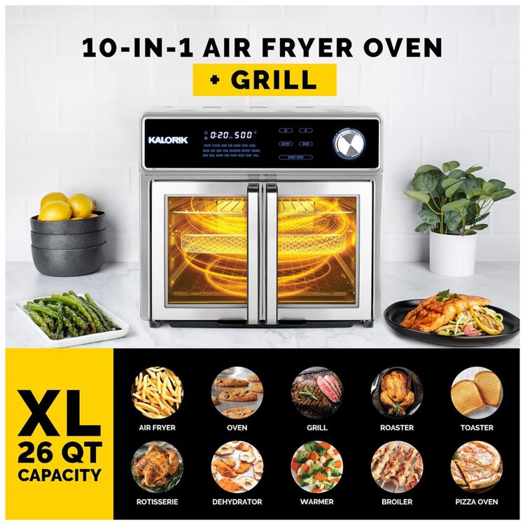 Forno-Eletrico-de-Bancada-26L-10-em-1-Multifuncoes-com-foto-2