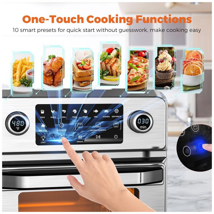 General-Forno-Eletrico-de-Bancada-16L-10-em-1-Multifuncoes-foto-2
