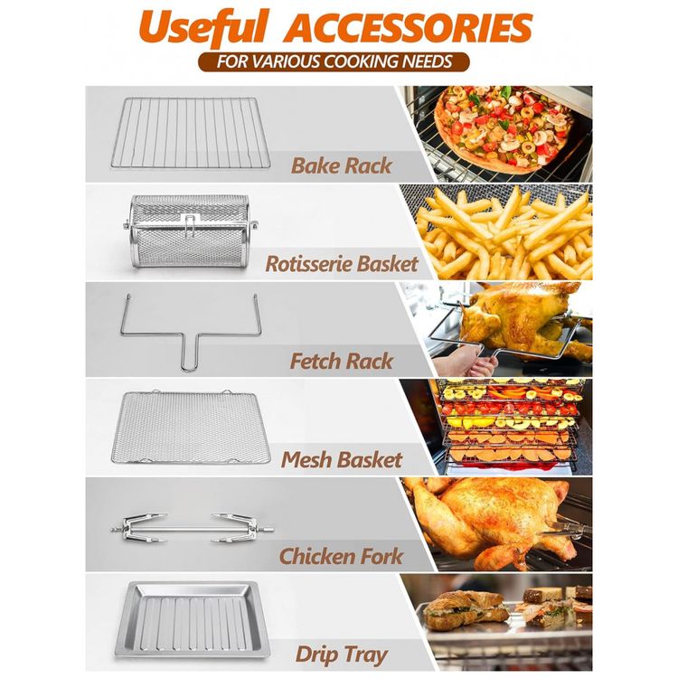 Forno-Eletrico-de-Bancada-16L-10-em-1-Multifuncoes-com-7-foto-2