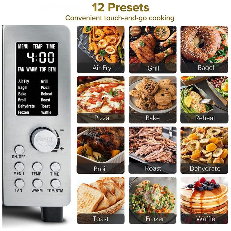 Forno-Eletrico-de-Bancada-19L-12-em-1-Multifuncoes-com-foto-2