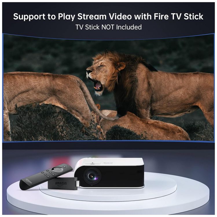 Mini-Projetor-1080P-HD-7500-Lumens-com-Bluetooth-Compativel-foto-1