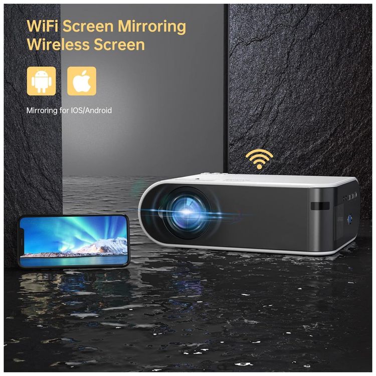 Mini-Projetor-1080P-HD-7500-Lumens-com-Bluetooth-Compativel-foto-2