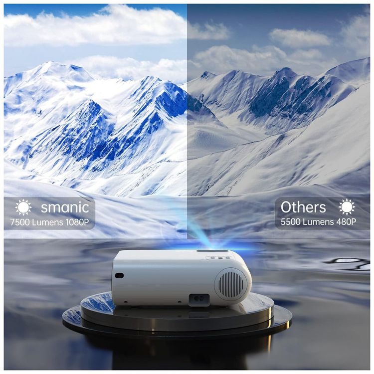 Mini-Projetor-1080P-HD-7500-Lumens-com-Bluetooth-Compativel-foto-3