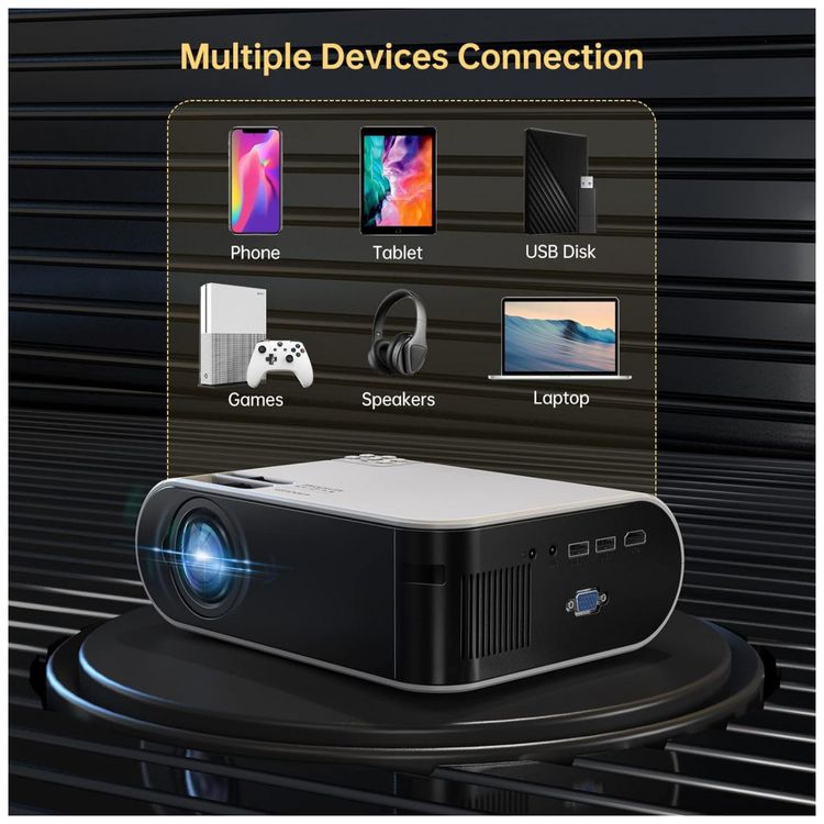Mini-Projetor-1080P-HD-7500-Lumens-com-Bluetooth-Compativel-foto-5