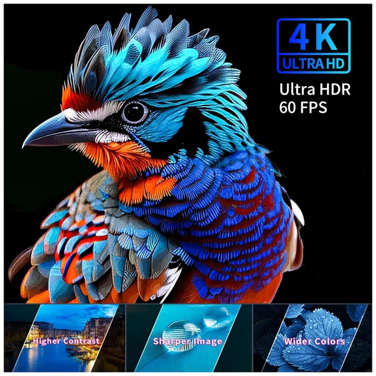Projetor-1080P-HD-4K-10000-Lumens-com-Bluetooth-Compativel-foto-2