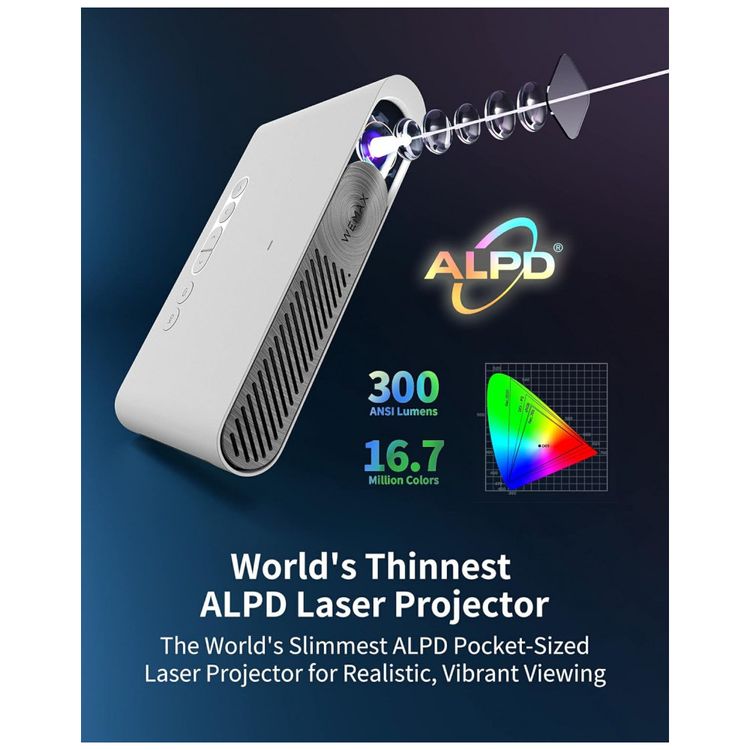 Mini-Projetor-1080P-HD-300-Lumens-com-Bluetooth-Compativel-foto-1