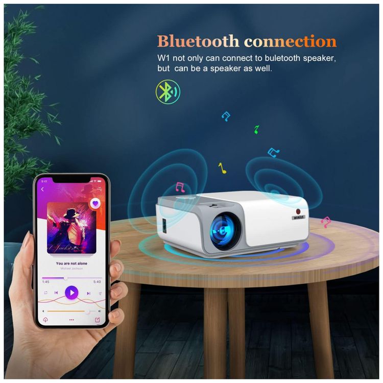Projetor-4K-com-Wi-Fi-5G-e-Bluetooth-Ideal-para-Filmes-foto-2