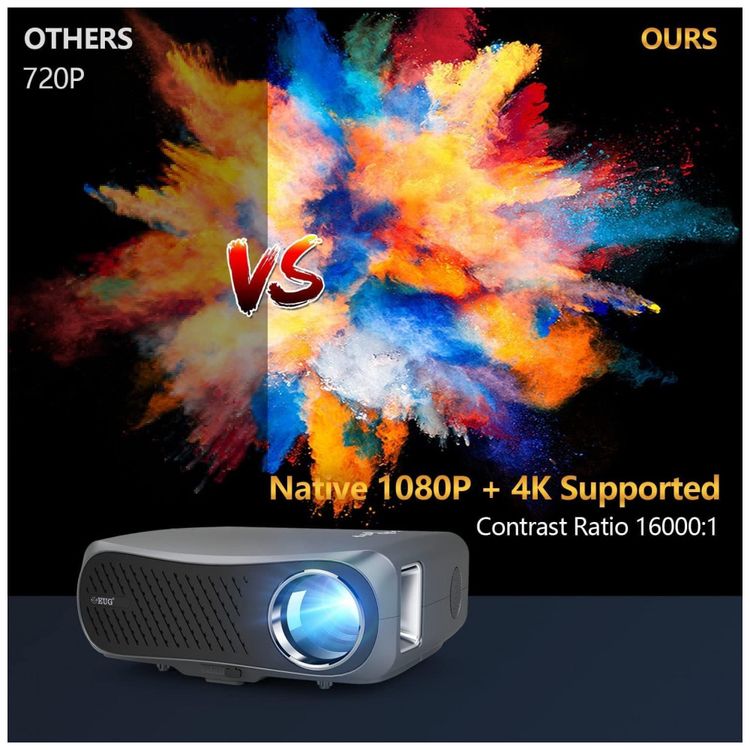 Projetor-1080Px1920P-HD-4K-8000-Lumens-com-Bluetooth-foto-1