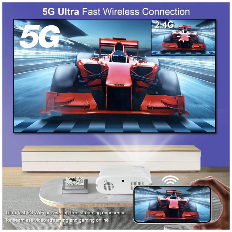 Projetor-HD-com-Wi-Fi-e-Bluetooth-Ideal-para-Filmes-4K-foto-2