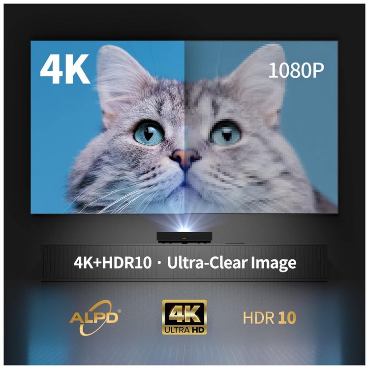 Projetor-Laser-4K-UHD-com-Wi-Fi-Bluetooth-e-Comando-de-Voz-foto-2