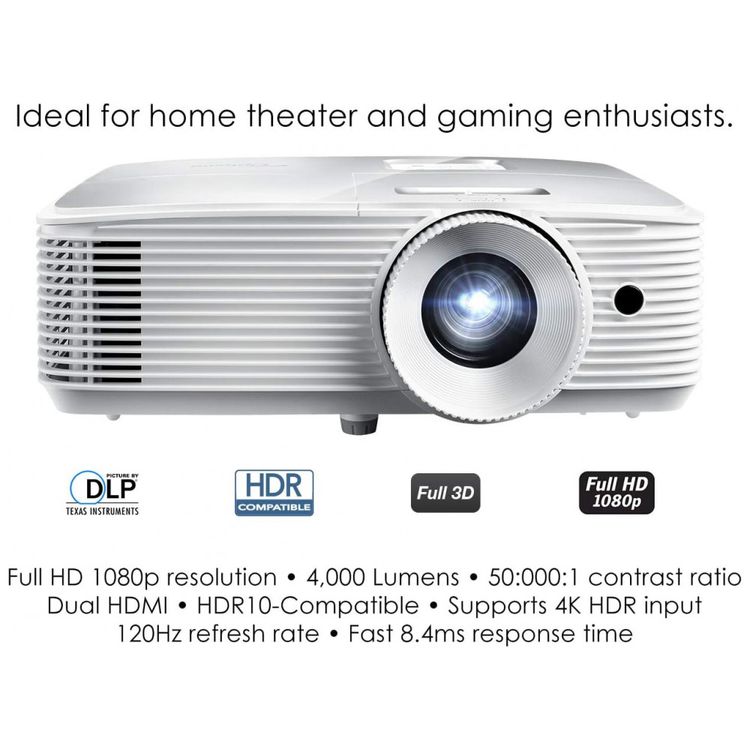 Projetor-4000-Lumens-4K-Resposta-Rapida-de-120Hz-com-Zoom-foto-1