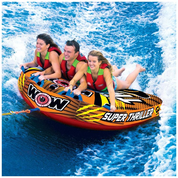 Boia-Rebocavel-Aquatica-para-4-Pessoas-Amarela-WOW-SPORTS-foto-2