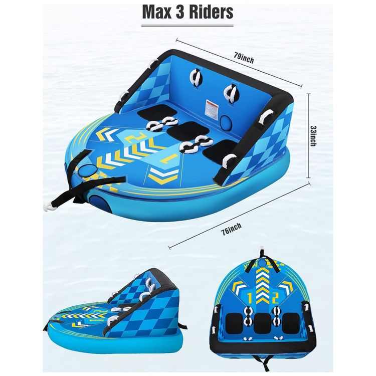 Boia-Rebocavel-Aquatica-para-3-Pessoas-CAREBODA-Azul-foto-4
