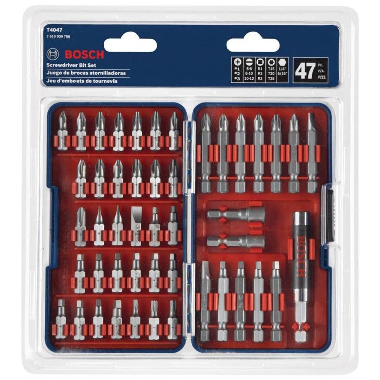 Kit-Brocas-de-Chaves-47-Pecas-com-Estojo-BOSCH-T4047L-Azul-foto-1