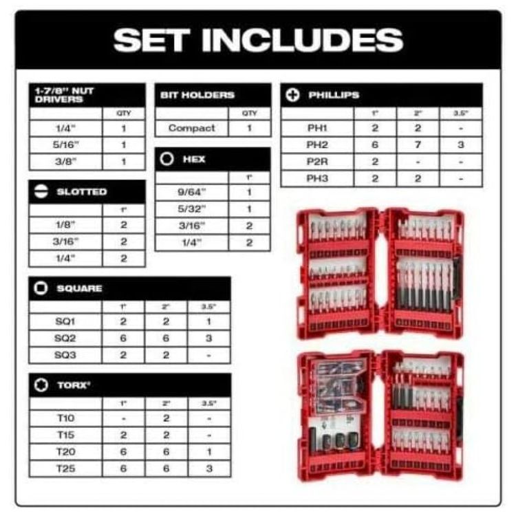 Shockwave-Impact-Driver-Bit-Set-100-Piece-MILWAUKEE-48-32-foto-2
