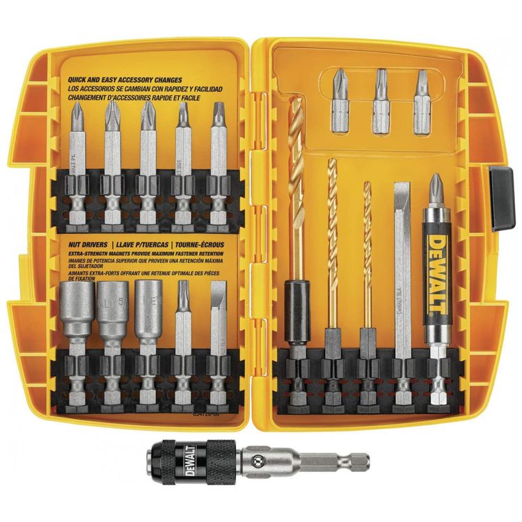 Kit-Brocas-de-Chaves-20-Pecas-com-Estojo-DEWALT-DW2503-foto-1
