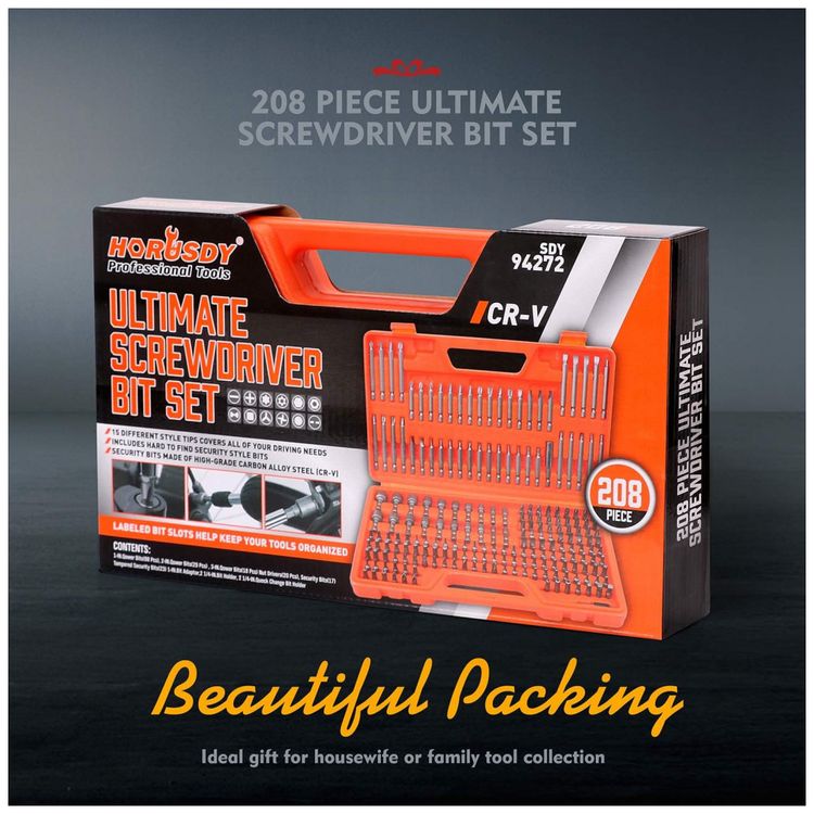 Kit-Brocas-de-Chave-de-Fenda-Profissional-208-Pecas-com-foto-1