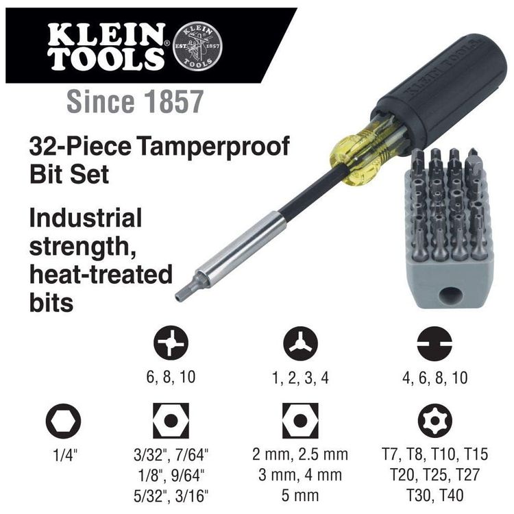 Chave-de-Fenda-Magnetica-com-Bits-Robustos-KLEIN-TOOLS-foto-2
