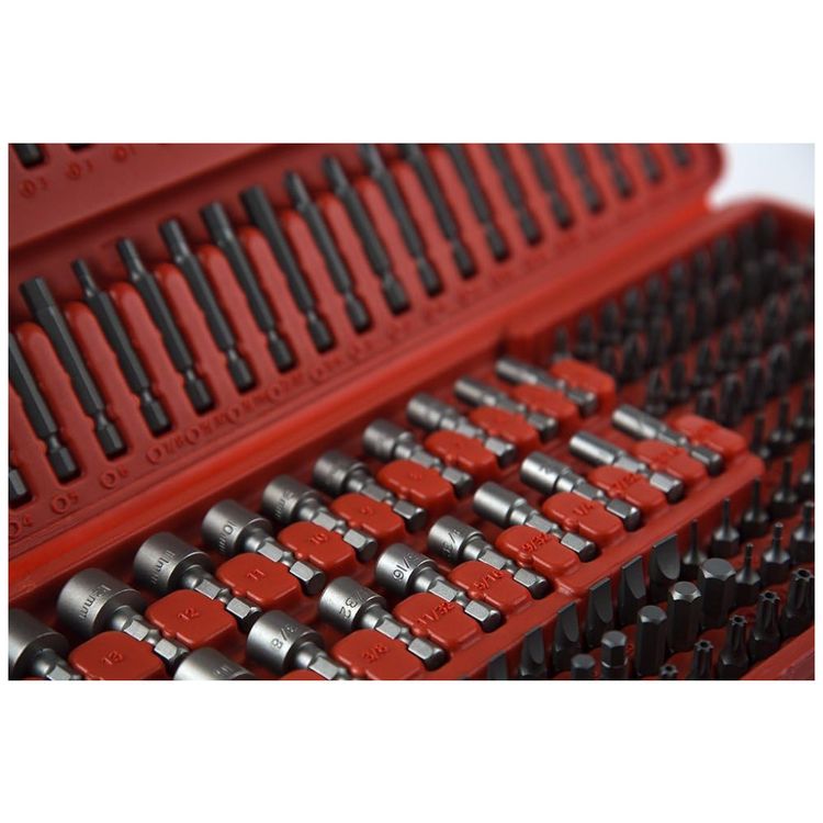 Kit-de-Brocas-em-Aco-S2-208-Pecas-com-Estojo-SUNEX-TOOLS-foto-1