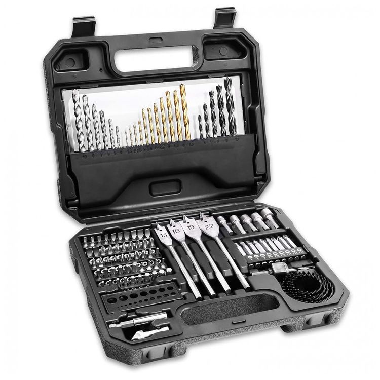 Kit-de-Brocas-100-Pecas-com-Estojo-NC-FHT70D-Preto-foto-0