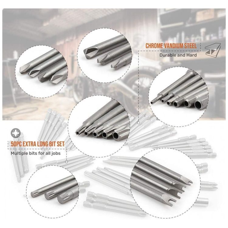 Kit-Brocas-de-Chaves-50-Pecas-com-Estojo-ROCARIS-Azul-foto-3