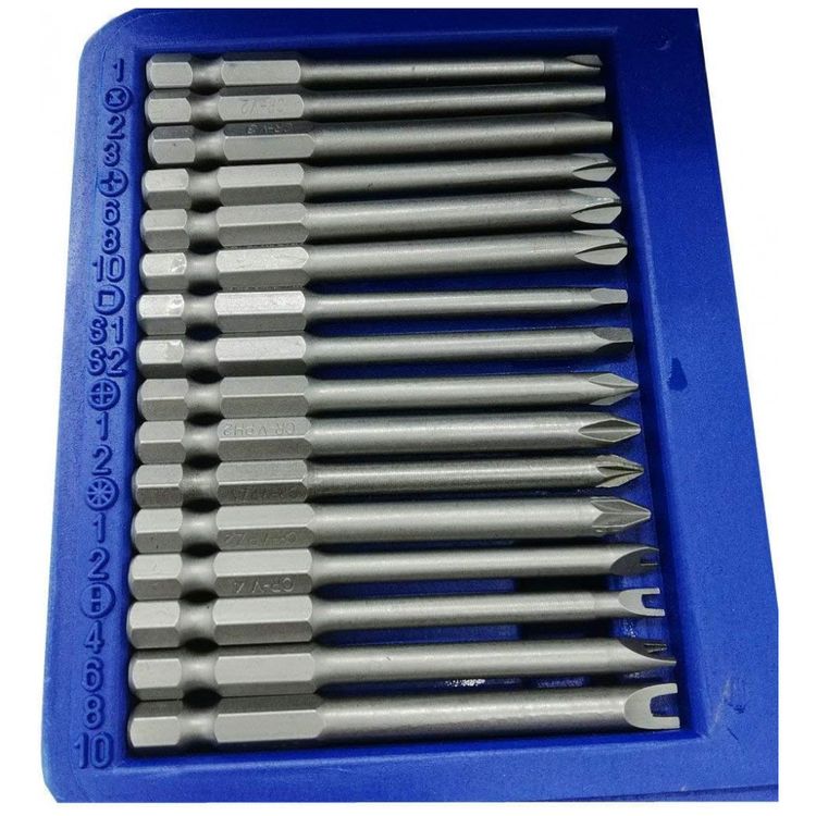 Kit-Brocas-de-Chaves-50-Pecas-com-Estojo-ROCARIS-Azul-foto-5