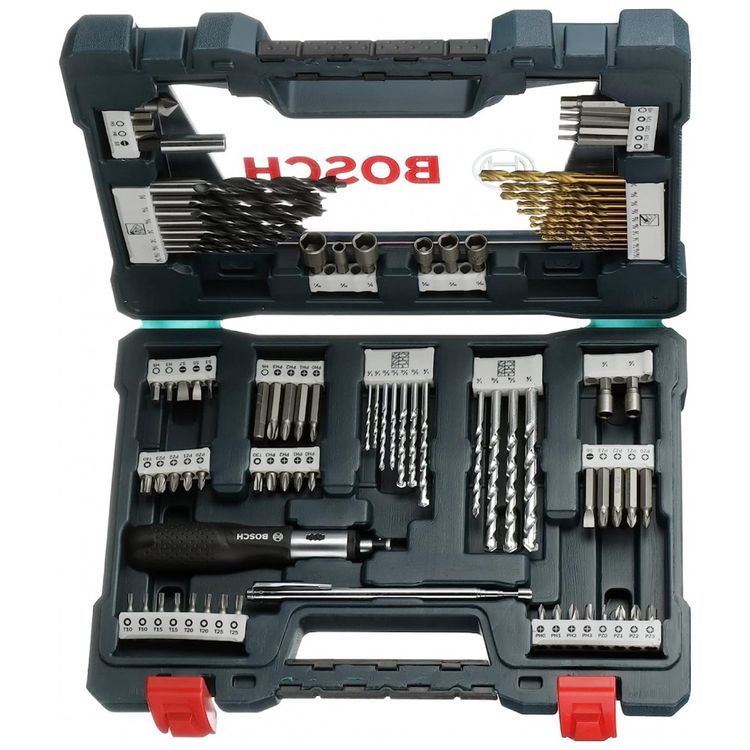 Kit-de-Brocas-91-Pecas-com-Estojo-BOSCH-MS4091-Verde-foto-1