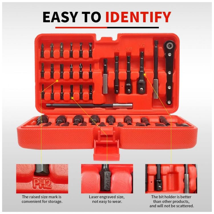 Kit-de-Chave-de-Porca-Magnetica-Pecas-com-Extensao-de-Broca-foto-4