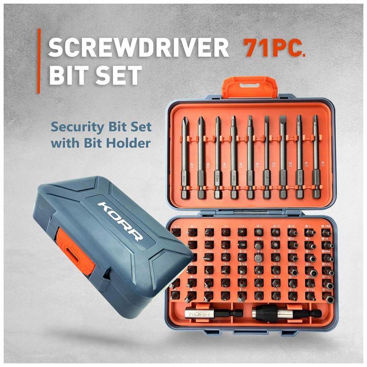 Conjunto-de-Bits-71-Pecas-com-Phillips-Fenda-Torx-Chave-foto-1