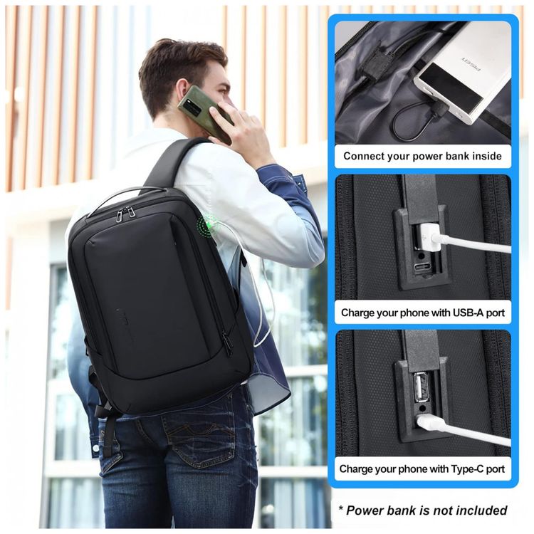 Mochila-Unissex-para-Laptop-com-Porta-USB-FENRUIEN-Preto-foto-2