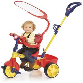Triciclo-Reclinavel-Infantil-para-Passeio-com-Sombreiro-e-foto-0