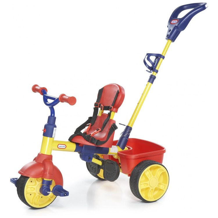 Triciclo-Reclinavel-Infantil-para-Passeio-com-Sombreiro-e-foto-5