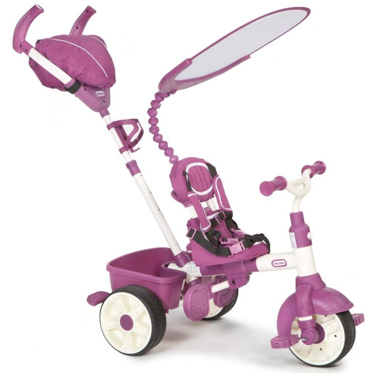 Triciclo-Reclinavel-Infantil-4-em-1-para-Passeio-com-4-foto-3