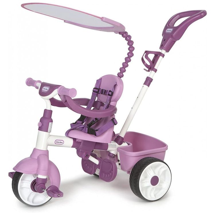 Triciclo-Reclinavel-Infantil-4-em-1-para-Passeio-com-Alca-foto-0