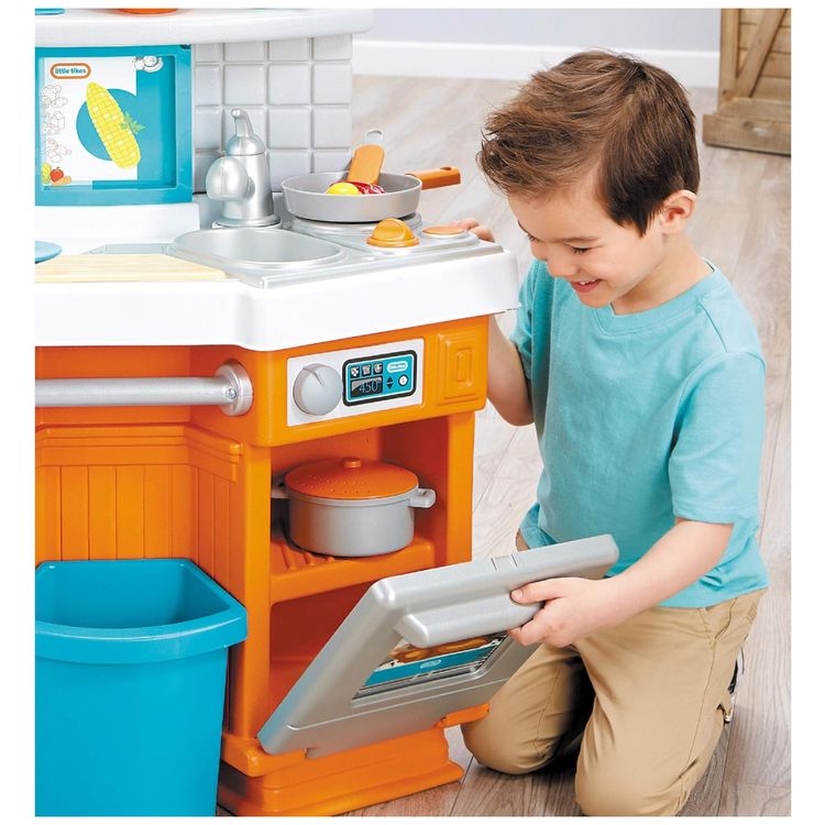 Cozinha-Infantil-com-Sons-Reais-de-Cozinha-e-Acessorios-para-foto-2