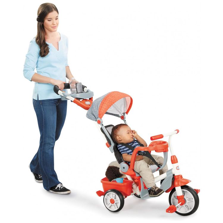 Triciclo-Reclinavel-Infantil-para-Passeio-com-5-Estagio-foto-5