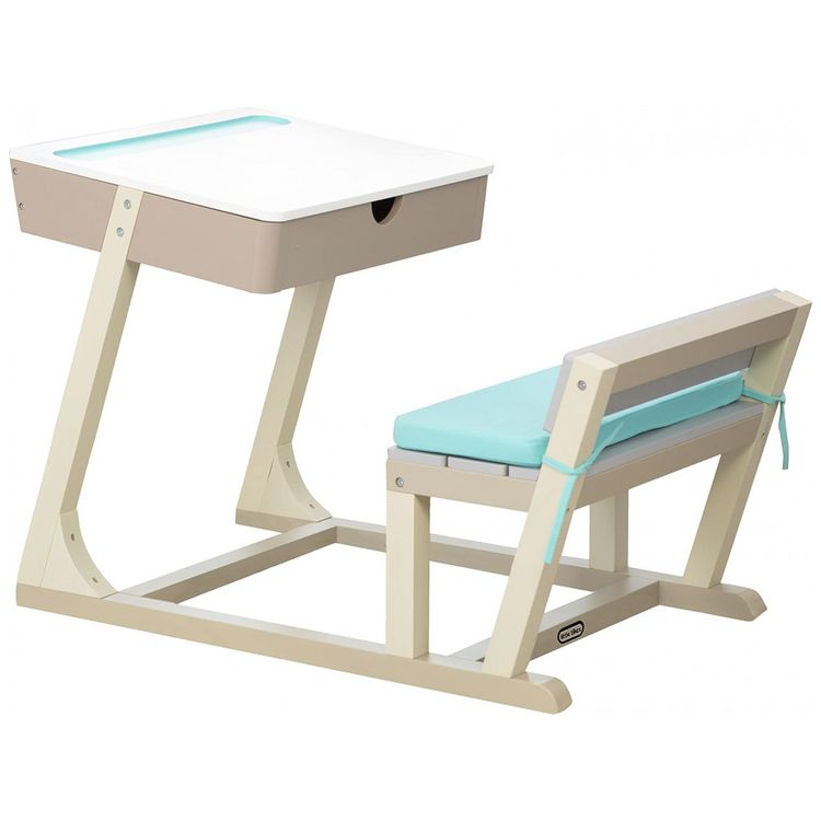 Mesa-de-Estudos-Infantil-com-Assento-Confortavel-para-foto-0