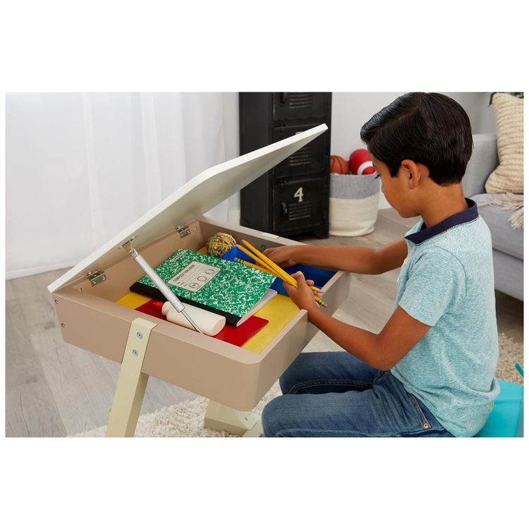Mesa-de-Estudos-Infantil-com-Assento-Confortavel-para-foto-3