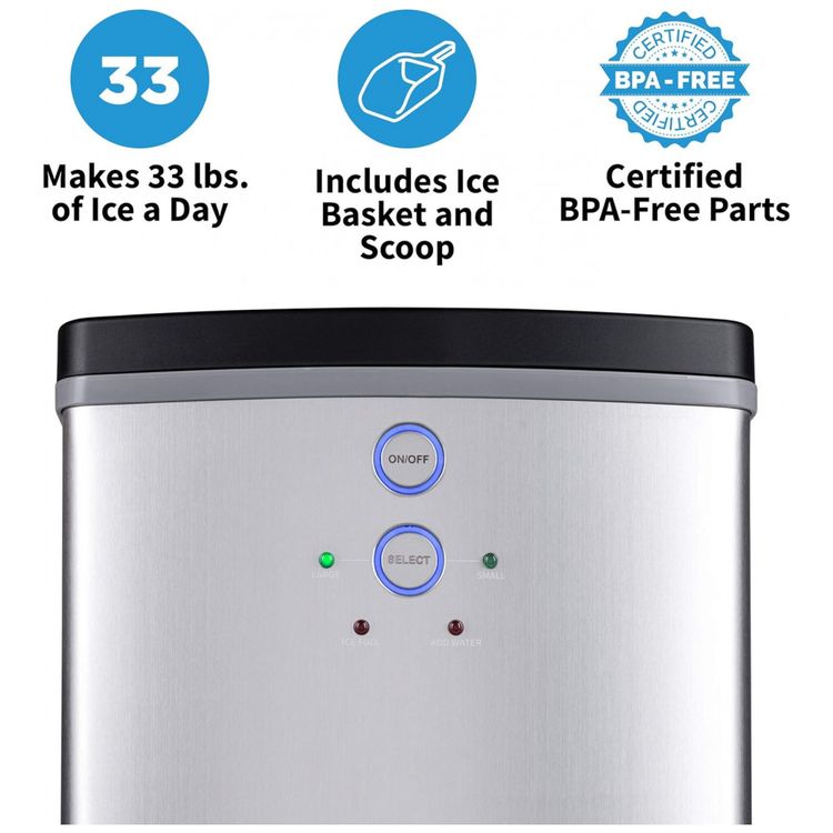 Maquina-de-Gelo-Automatica-Portatil-Produz-ate-14kg-24H-foto-1