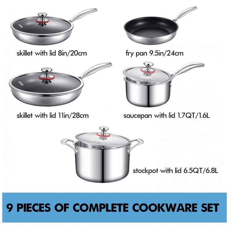 Conjunto-de-panelas-e-Frigideiras-de-Aco-Inoxidavel-com-3-foto-2