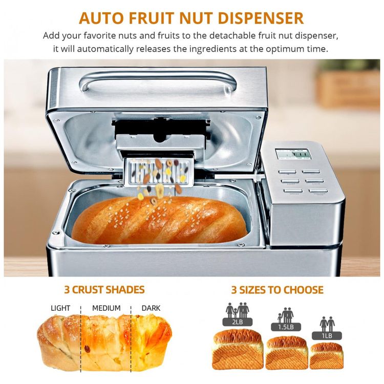 Maquina-de-pao-19-em-1-maquina-de-fazer-pao-2-LB-com-opcoes-foto-2