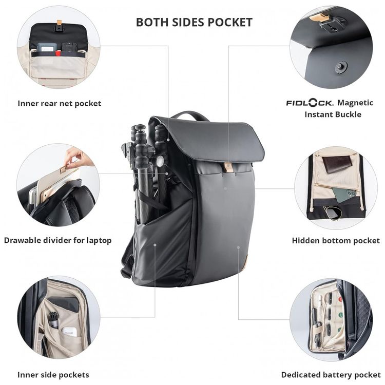 Mochila-para-Laptop-18-L-com-Fecho-Magnetico.-PGYTECH-foto-1