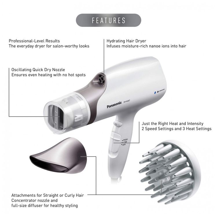 Secador-de-Cabelo-Profissional-com-3-Velocidades-e-2-foto-1