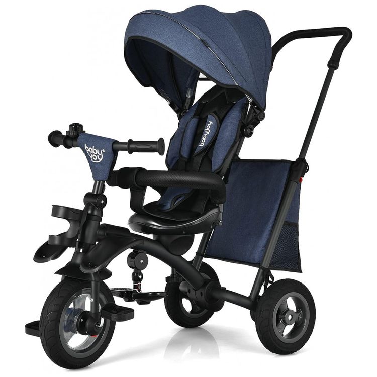Triciclo-infantil-triciclo-de-direcao-dobravel-7-em-1-com-foto-0