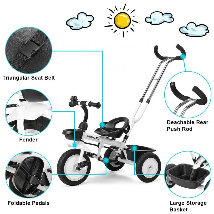 Triciclo-Infantil-para-Passeio-com-Assento-Ajustavel-3-foto-1