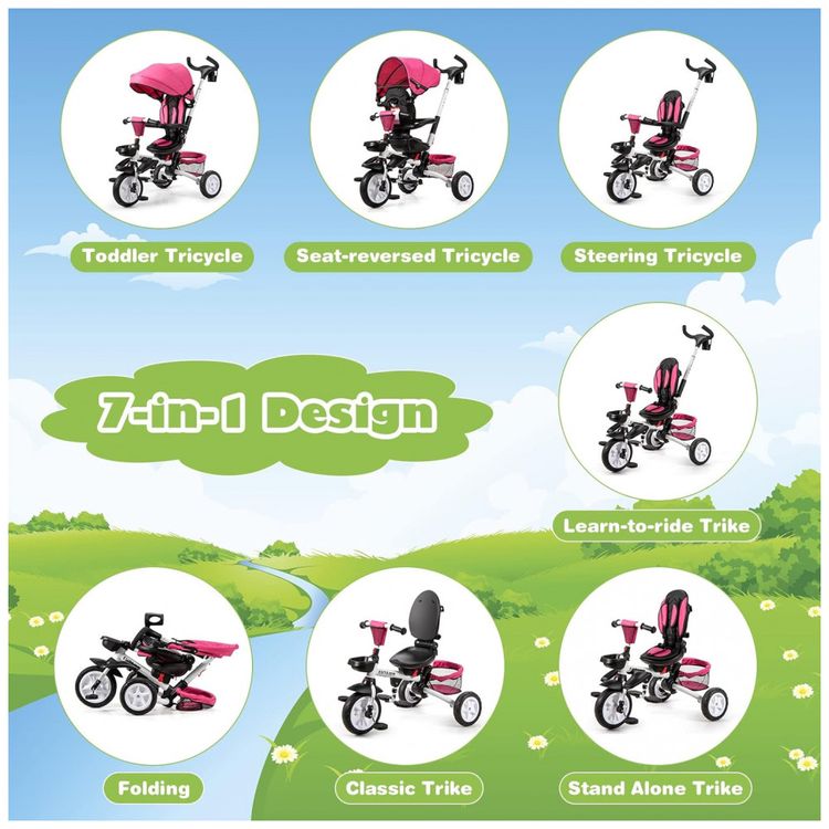 Triciclo-Infantil-para-Passeio-com-Assento-Ajustavel-7-foto-1