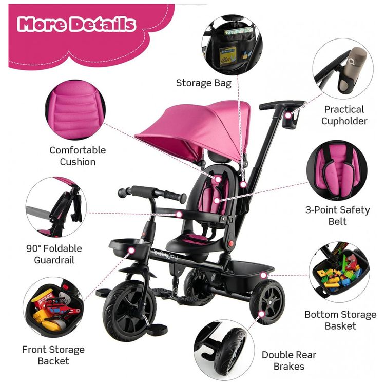 Triciclo-Infantil-para-Passeio-com-Assento-Ajustavel-4-foto-3