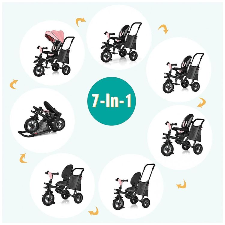 Triciclo-Infantil-para-Passeio-com-Assento-Ajustavel-7-foto-2