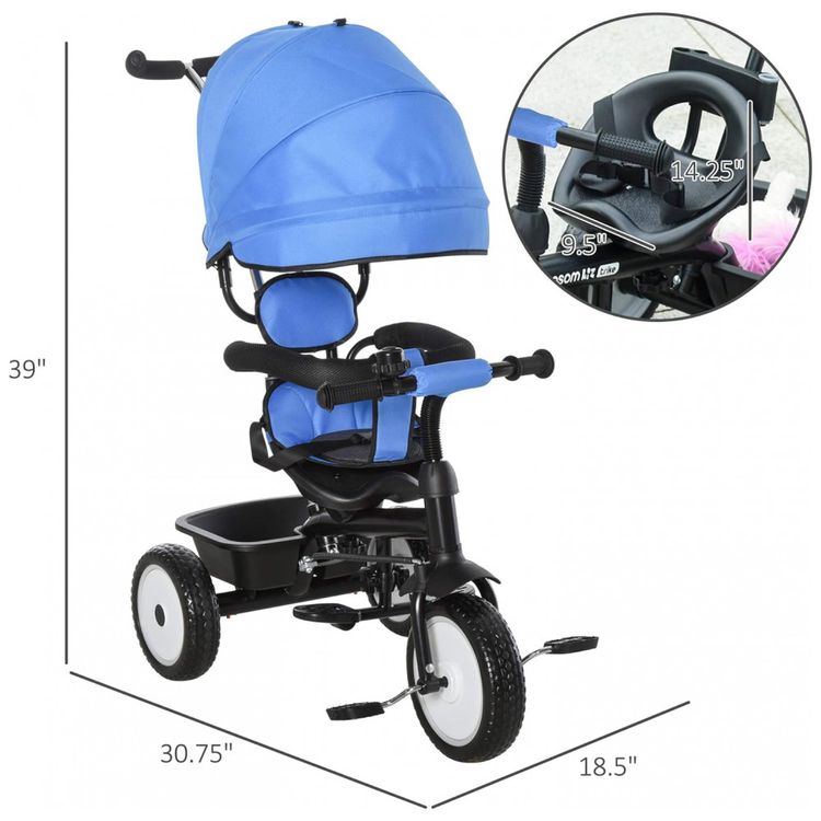 Triciclo-Infantil-para-Passeio-com-Assento-Ajustavel-2-foto-2