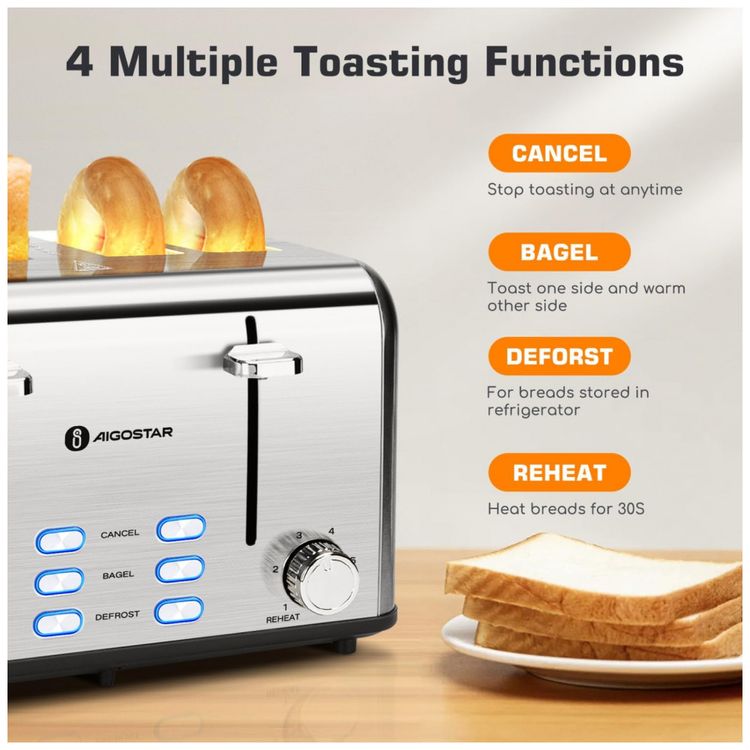 Torradeira-de-aco-inoxidavel-de-4-fatias-largas-com-bagel-foto-1
